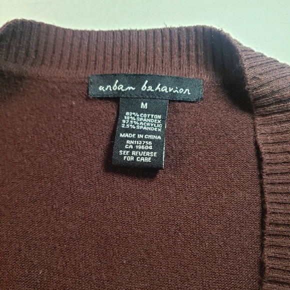 Urban Behavior Brown Knit Vest, Women's size M - Picture 3 of 7